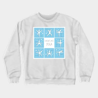 Snowflake doing yoga Crewneck Sweatshirt